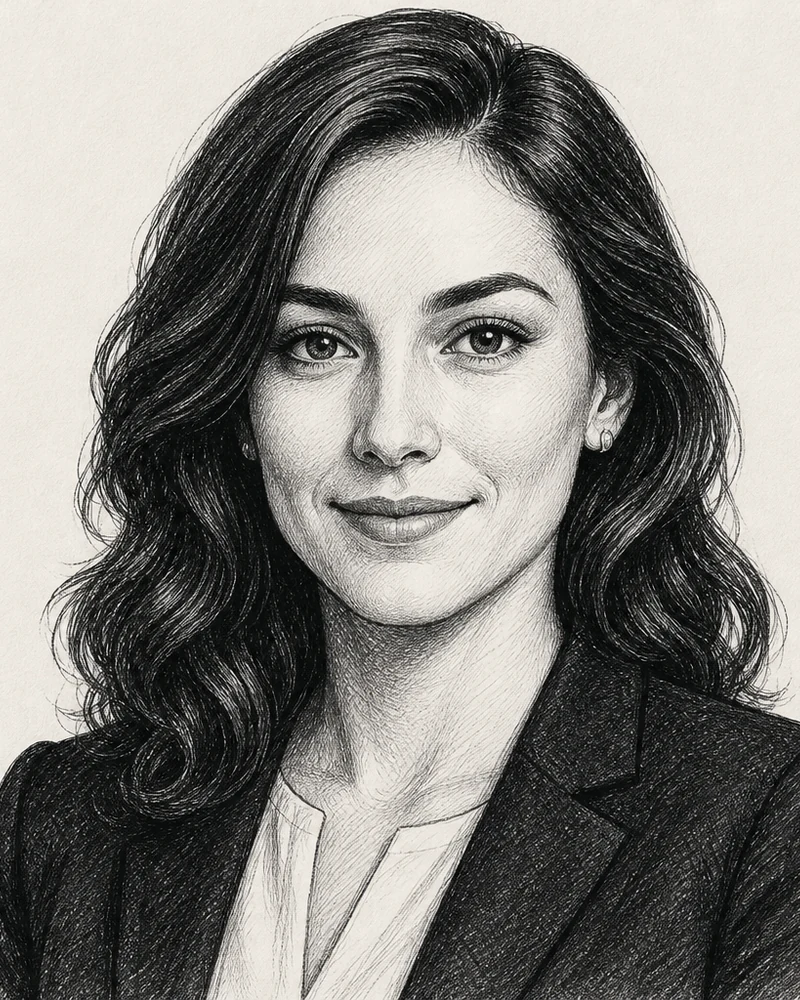 Illustrated portrait of Luna Geitz